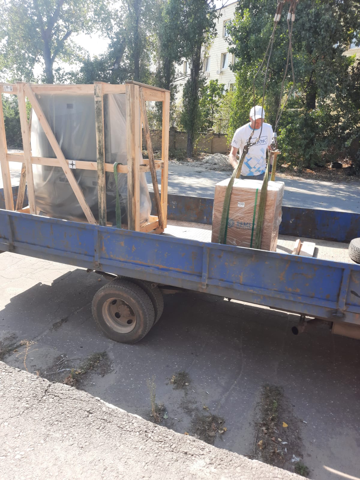 Отгрузка винтового компрессора Zammer SKTG15-15-500 в г. Волгоград