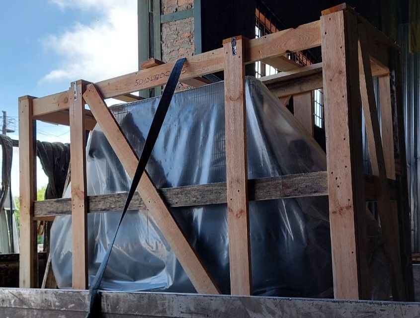 Отгрузка поршневого компрессора СБ4/Ф-500.LT100/16-7,5