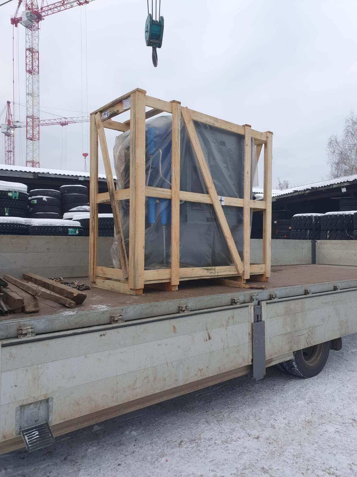 Отгрузка винтового компрессора Zammer SKTG15V-16-500/O2 в г. Красноярск